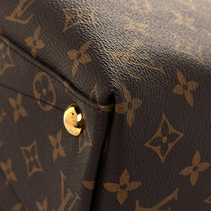 Louis Vuitton Monogram V Tote MM Khaki Cream 10 of 12