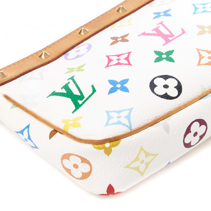Louis Vuitton Monogram Multicolor Pochette Accessories White 5 of 8