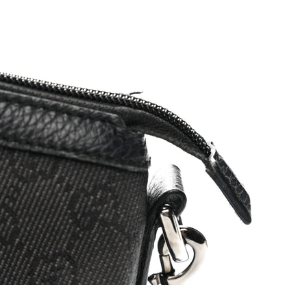 Gucci Nylon Monogram Medium GG Charm Dome Satchel Black 12 of 14