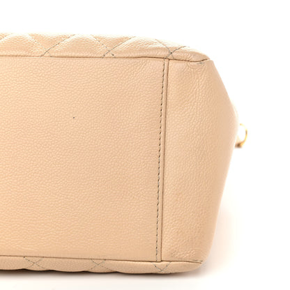 Chanel Caviar Quilted Grand Shopping Tote GST Beige Clair 9 of 15