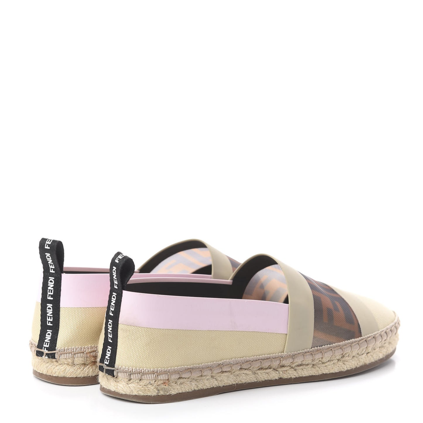Canvas Mesh FF Colibri Espadrilles 36 Beige Tobacco Moro Lilac