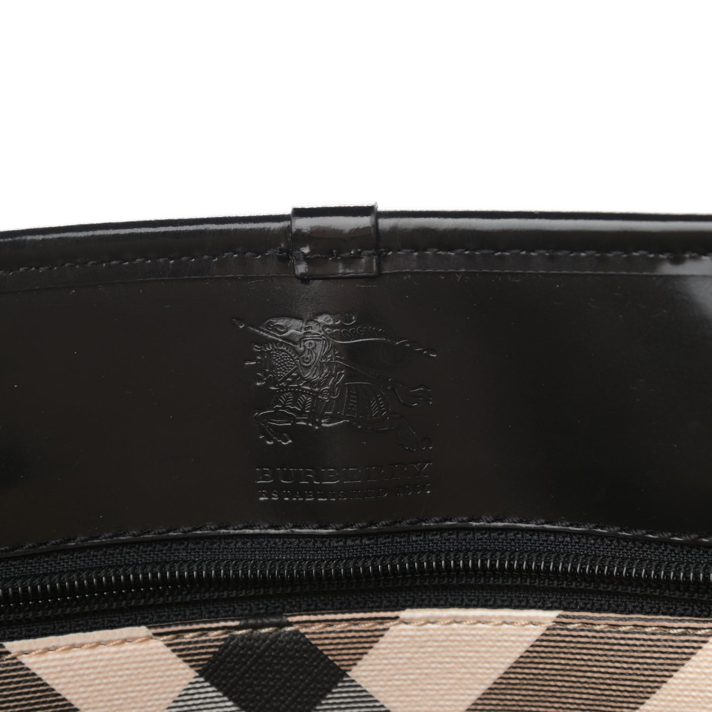 Nova Check Tote Black