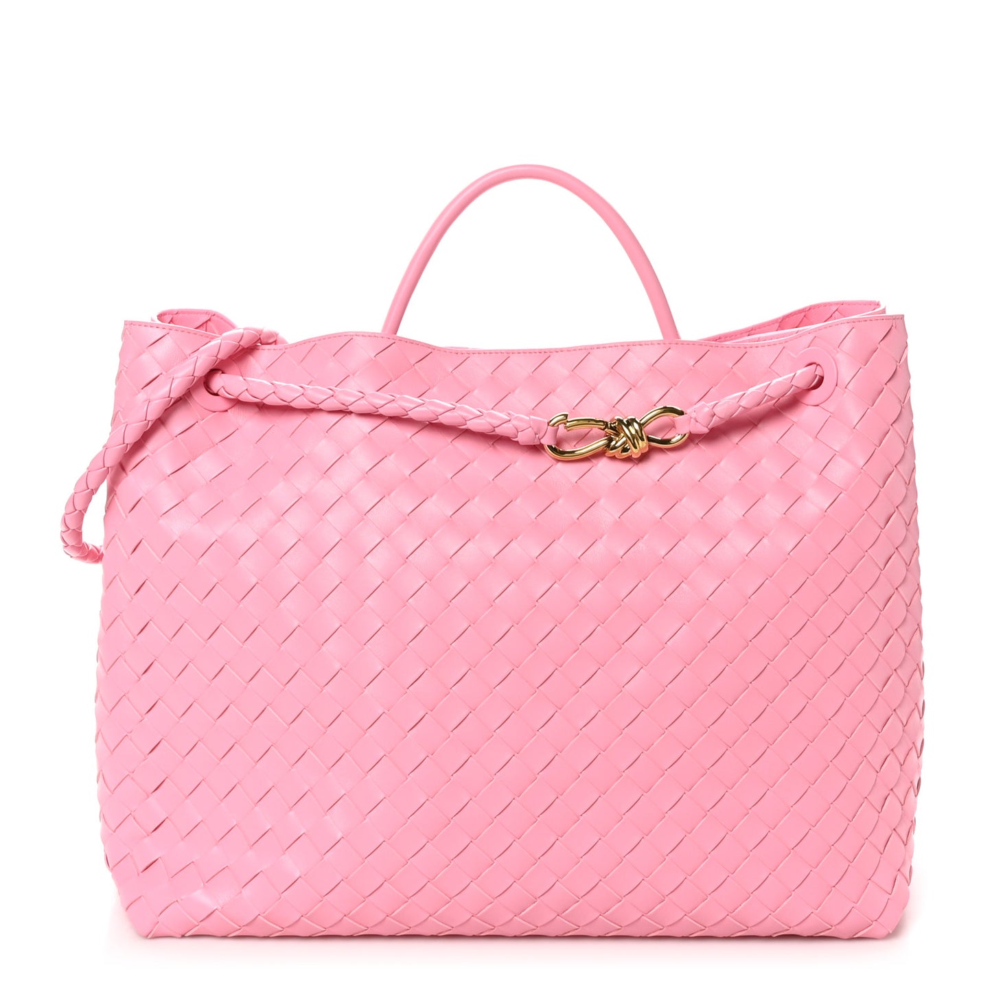 Nappa Intrecciato Large Andiamo Shoulder Bag Ribbon