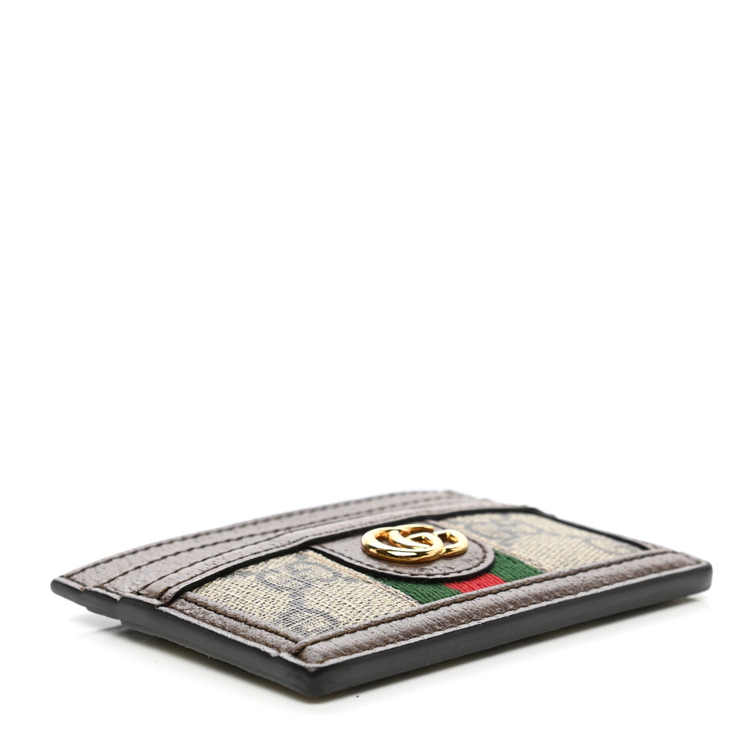 Gucci GG Supreme Monogram Ophidia Card Holder Brown 4 of 7
