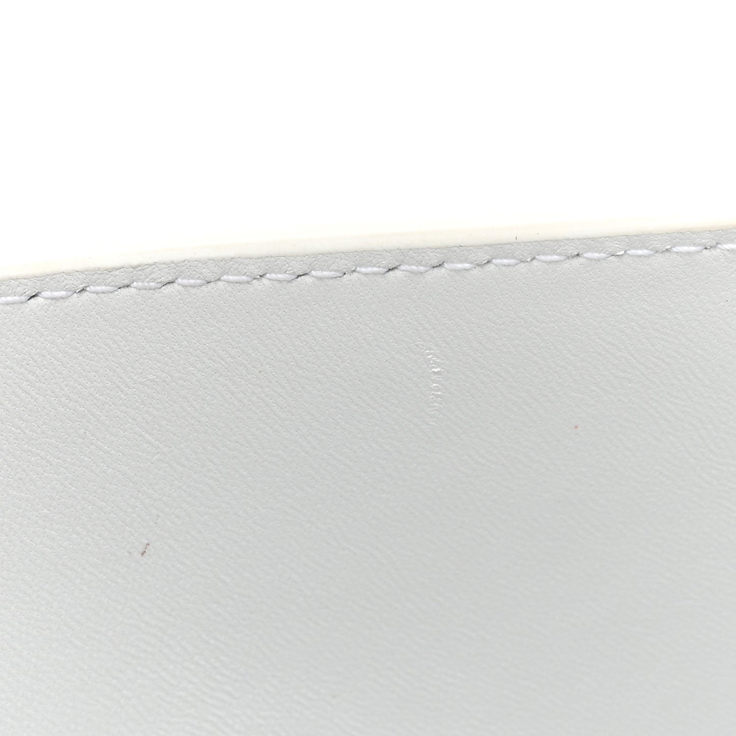 Matte Calfskin Snake Embossed Tonal B Small Hourglass Top Handle Bag Optic White