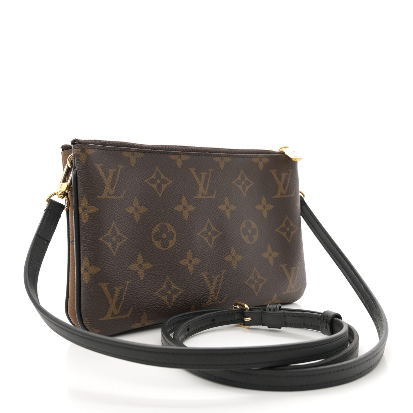 Reverse Monogram Giant Double Zip Pochette