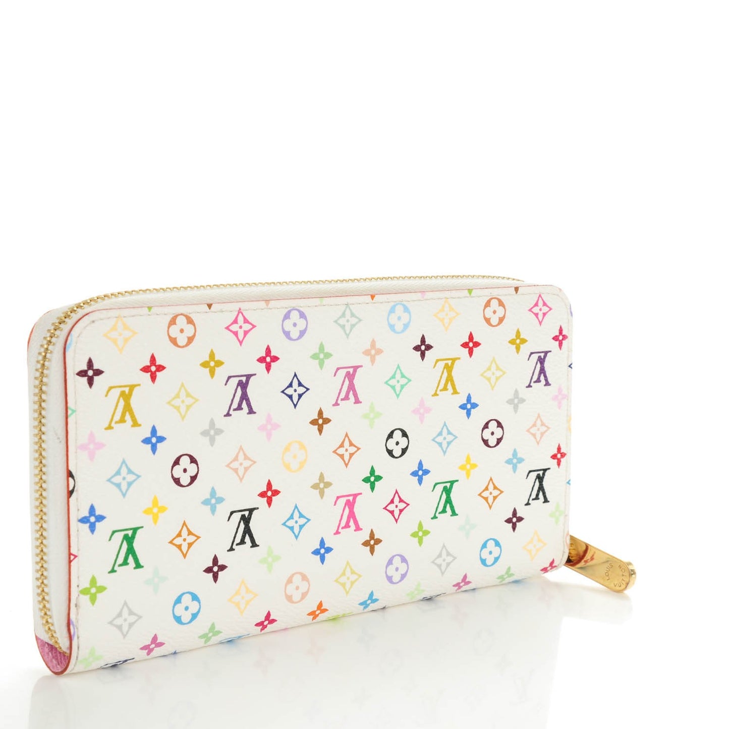 Monogram Multicolor Zippy Wallet White Litchi
