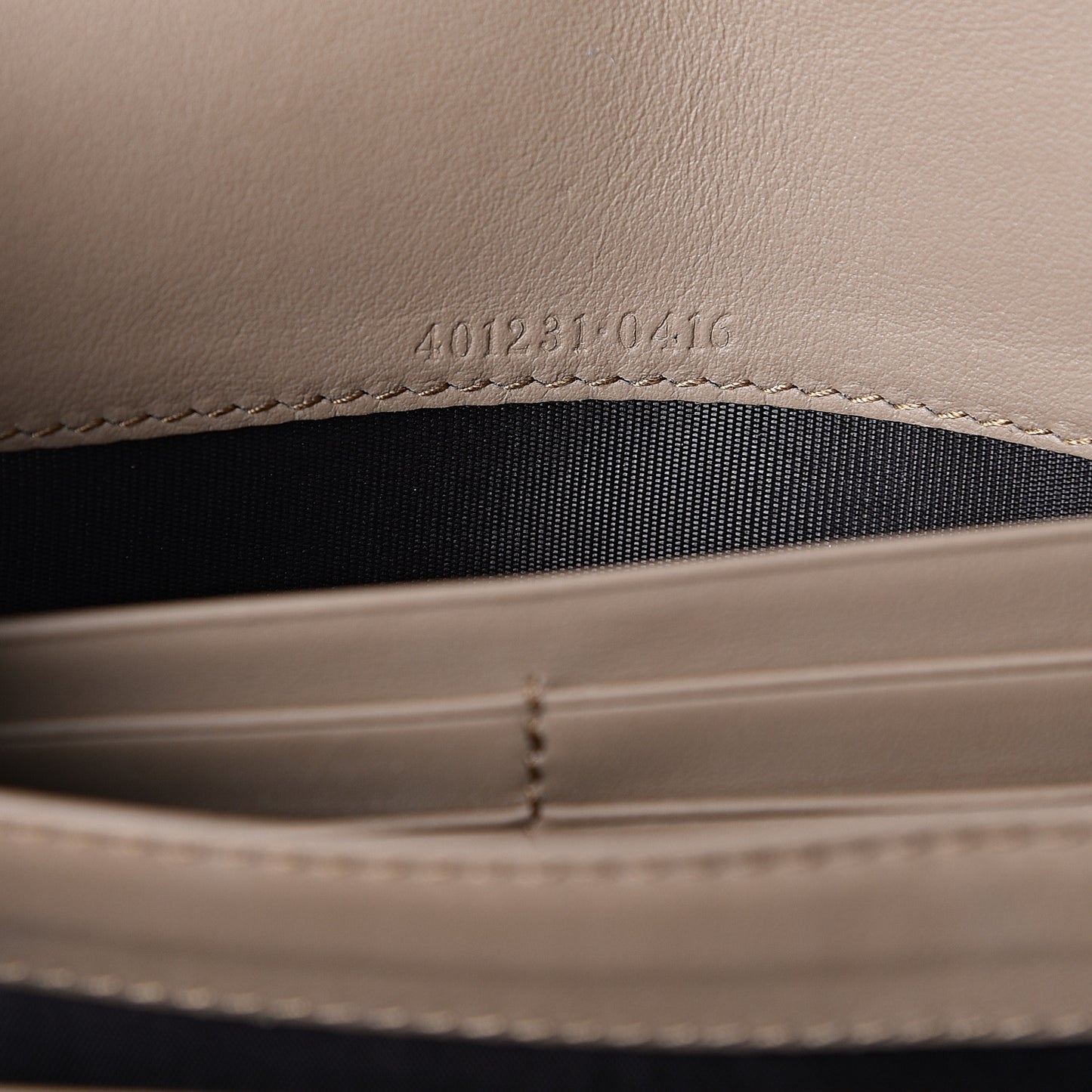 GG Supreme Monogram Mini Dionysus Chain Wallet Beige Taupe