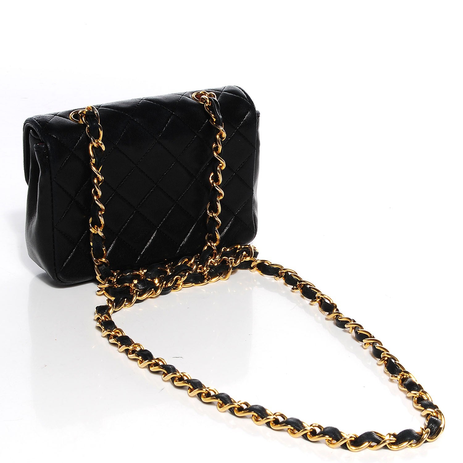 Chanel Lambskin Quilted Extra Mini Flap Black 3 of 9