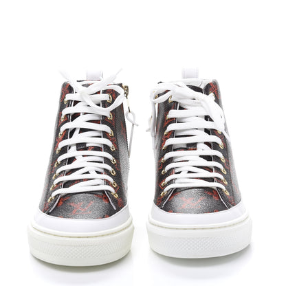 Louis Vuitton Catogram Stellar Sneaker Boots 36 Marron 2 of 9