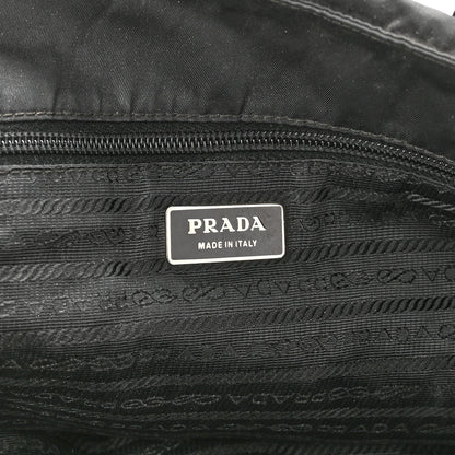 Prada Nylon Vela Drawstring Shopping Tote Black 5 of 9
