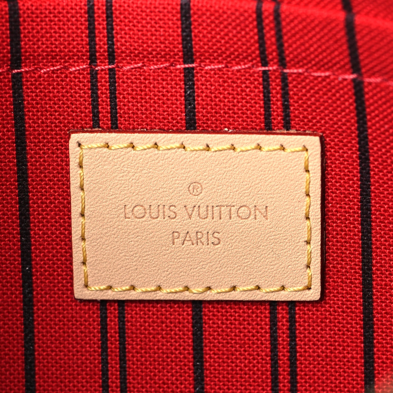 Louis Vuitton Monogram Neverfull MM GM Pochette Cherry 6 of 9