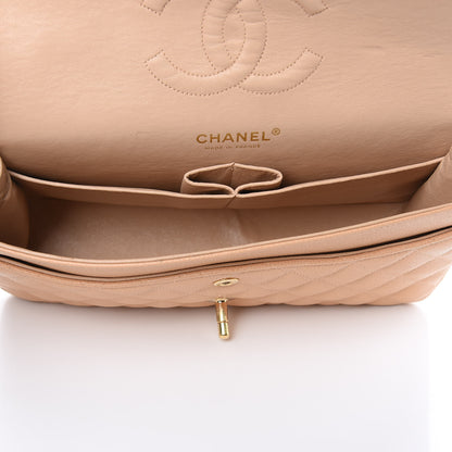 Chanel Caviar Quilted Medium Double Flap Beige 5 of 11