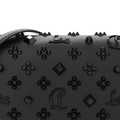 Christian Louboutin Calfskin Spikes Loubinthesky Paloma Clutch  Black 8 of 11