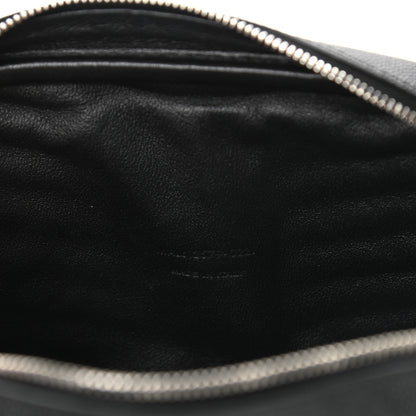 Saint Laurent Grain De Poudre Matelasse Monogram Mini Lou Camera Bag Black 7 of 10