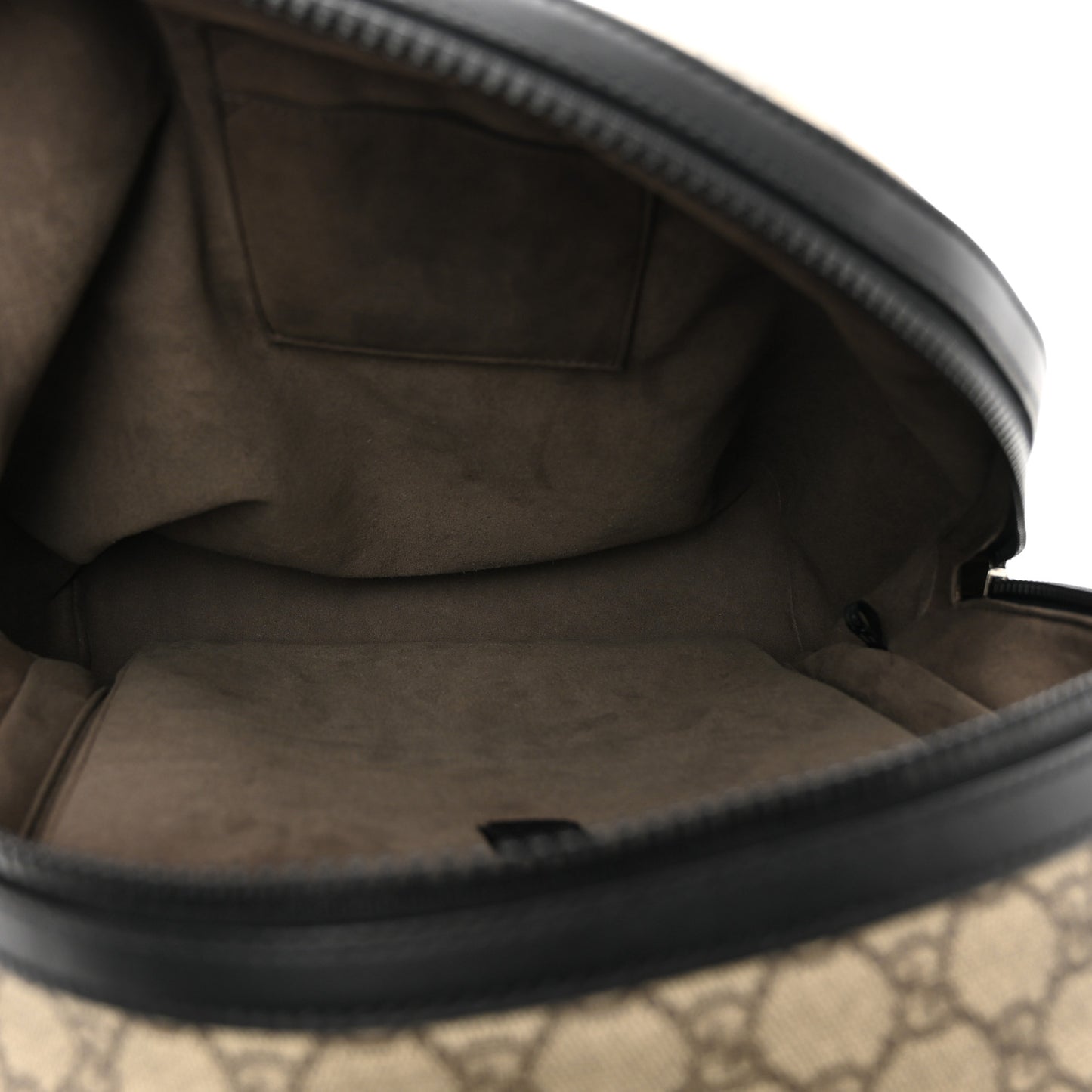 GG Supreme Monogram Medium Backpack Black