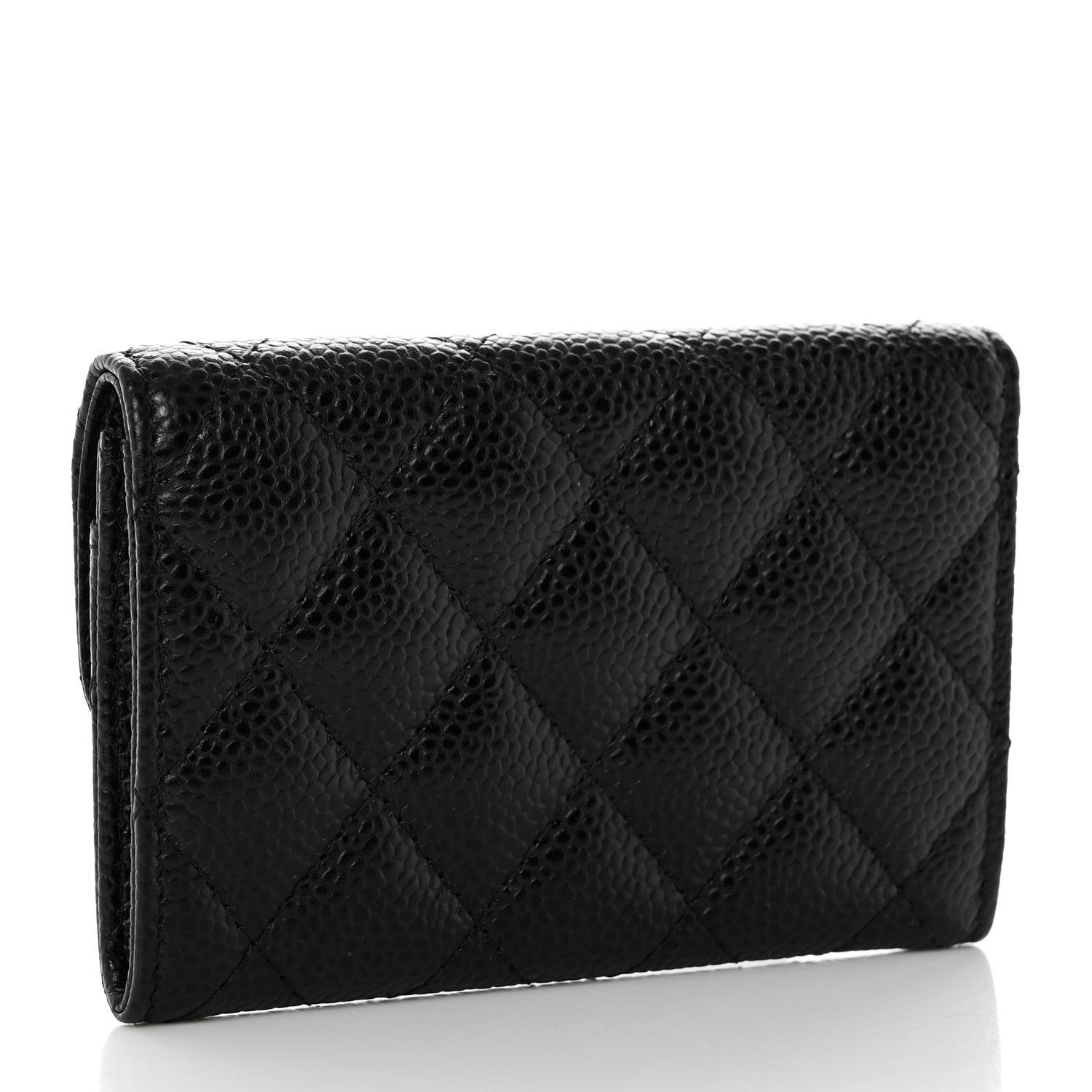 Chanel Caviar Quilted Flap Card Holder Black 3 of 8