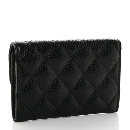 Chanel Caviar Quilted Flap Card Holder Black 3 of 8