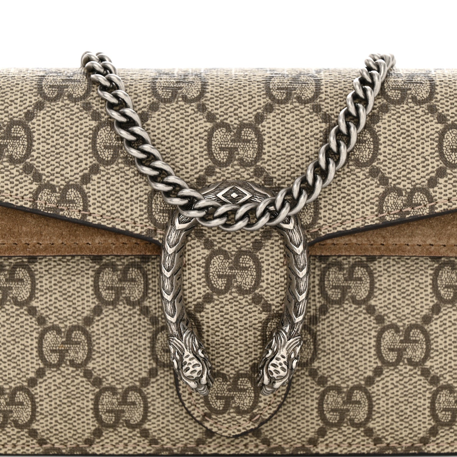 Gucci GG Supreme Monogram Super Mini Dionysus Shoulder Bag Taupe 8 of 11