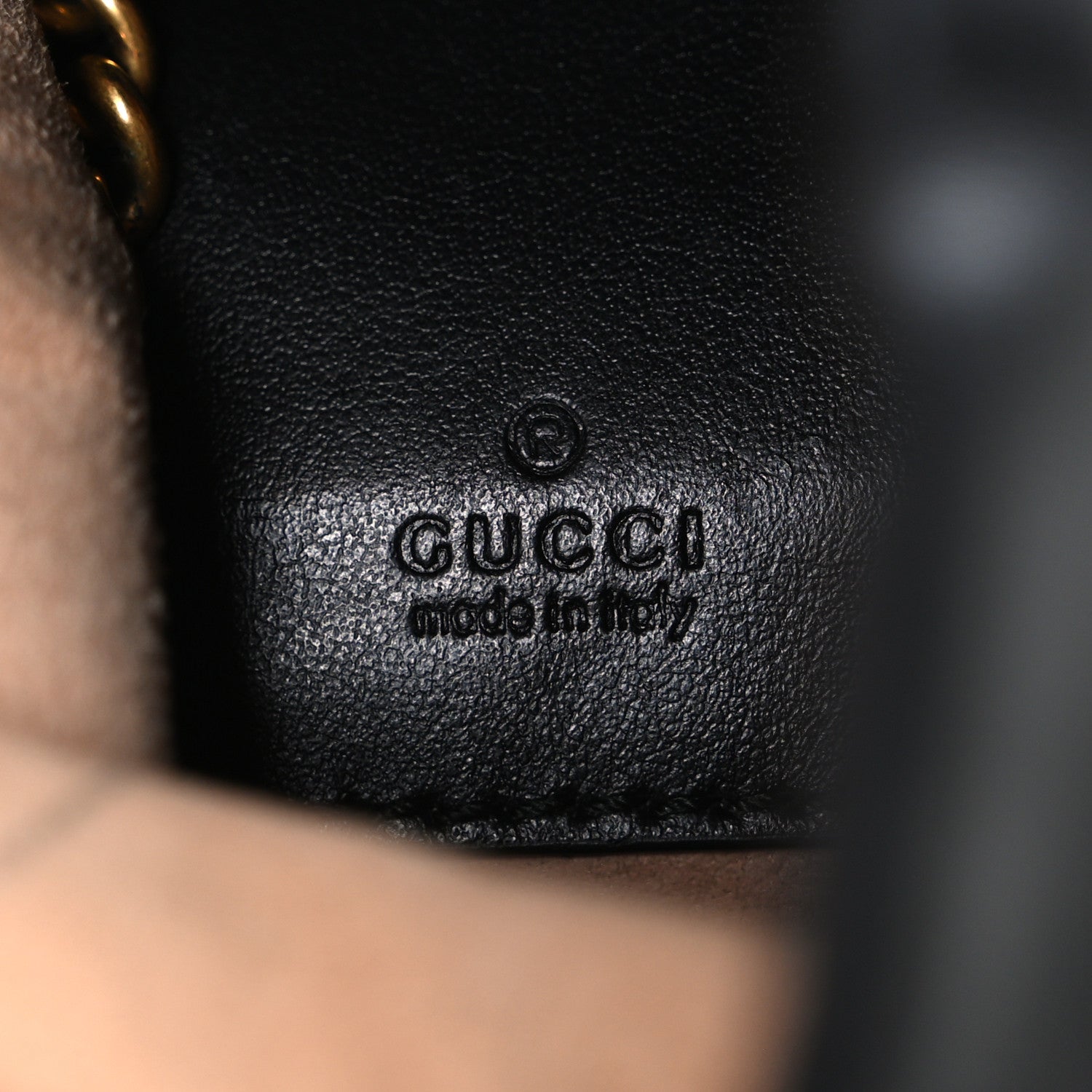 Gucci Calfskin Matelasse Mini GG Marmont 2.0 Bucket Bag Black 6 of 11