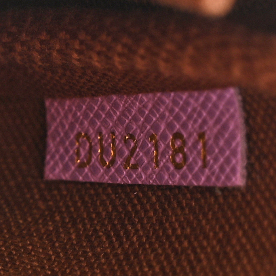 Louis Vuitton Damier Ebene Illustre Mini Pochette Accessories Violet 7 of 11