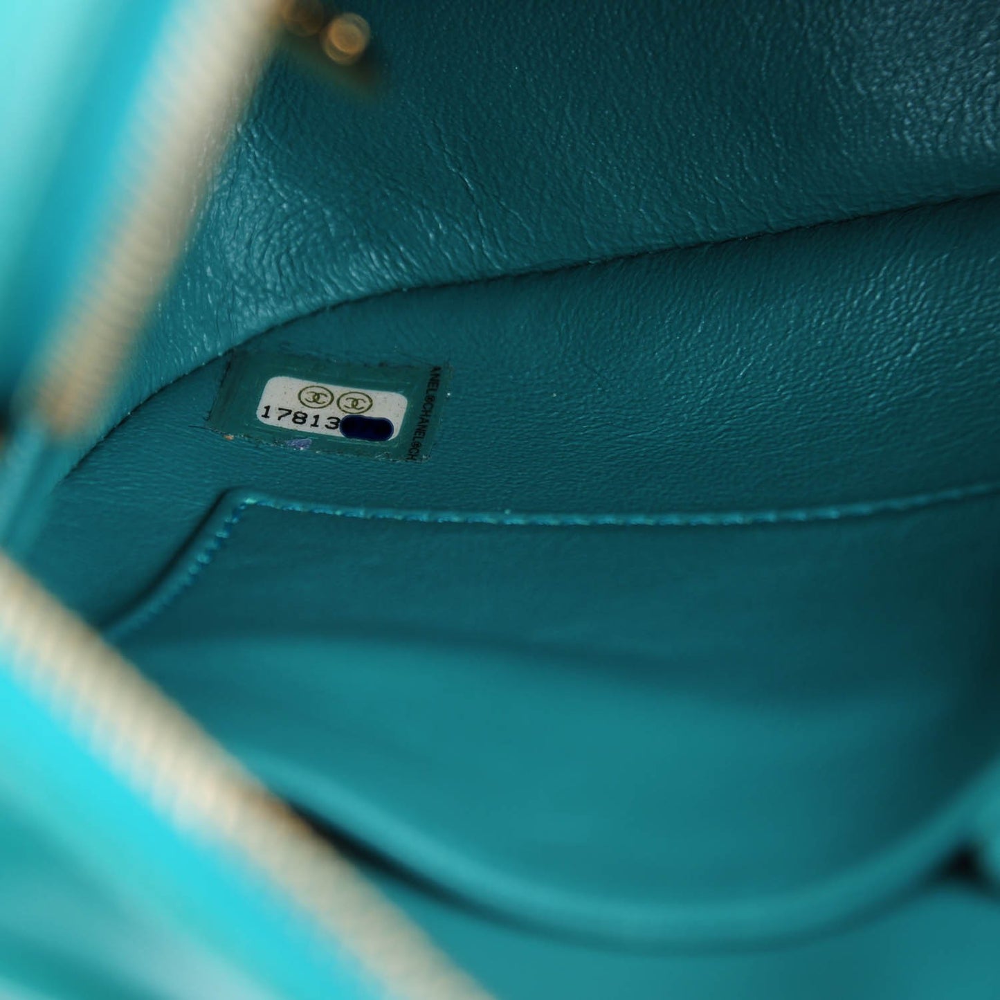 Lambskin Quilted Medium CC Crown Camera Case Green