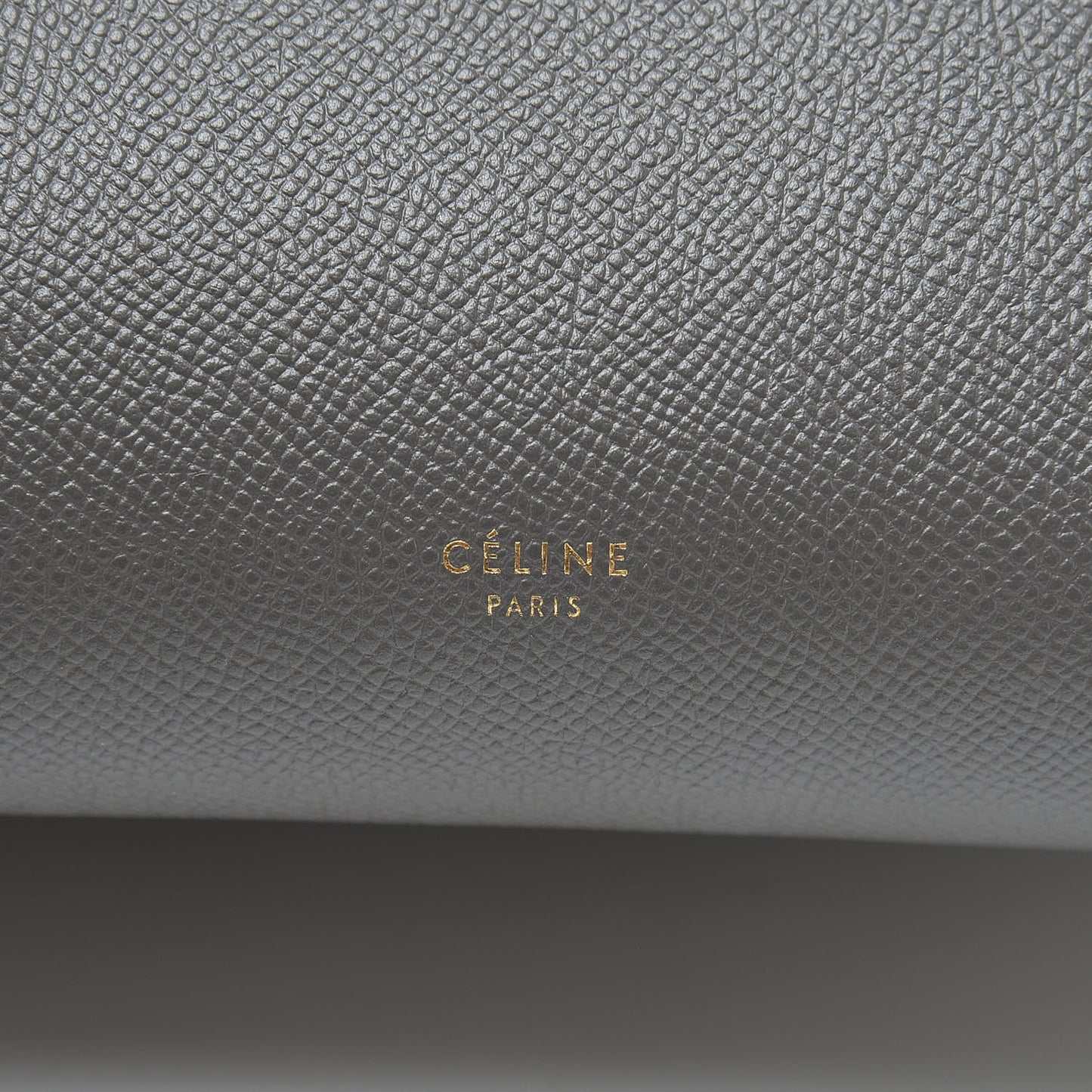 Grained Calfskin Mini Belt Bag Grey