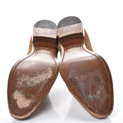 Saint Laurent Mens Suede Wyatt Chelsea Boots 48 Brown 7 of 13