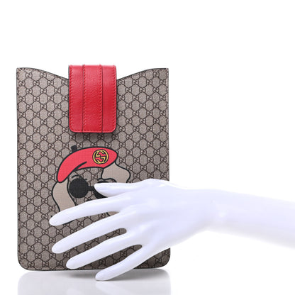 Gucci GG Supreme Monogram iPad Mini Case Red 2 of 7