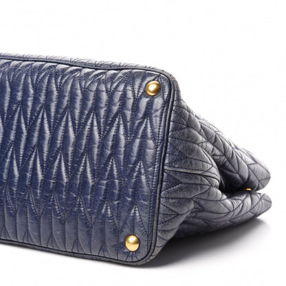 Miu Miu Nappa Matelasse Bow Tote Bleuette 7 of 10