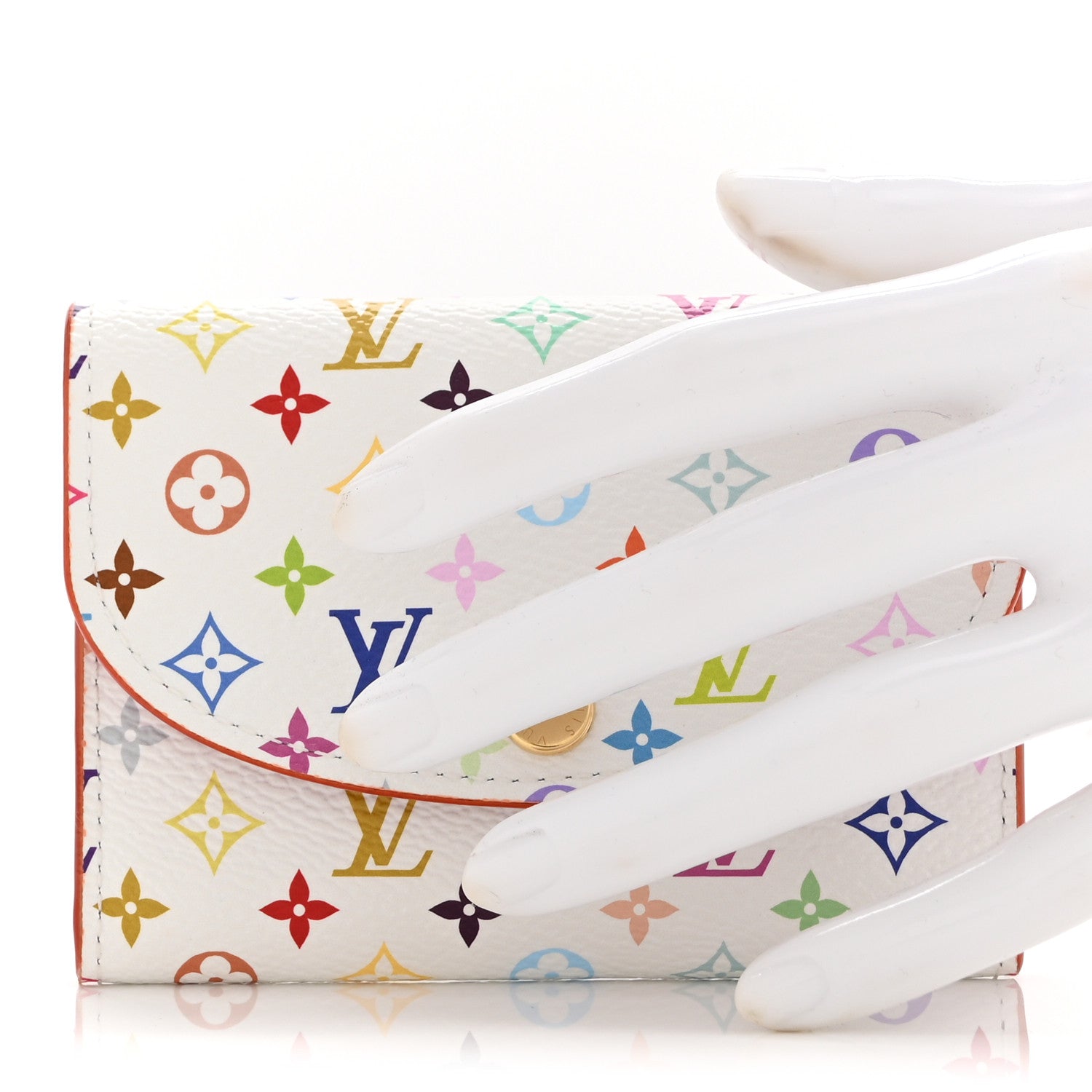 Louis Vuitton LV X TM Monogram Multicolor Rosalie Coin Purse White Kawaii Pink 2 of 8