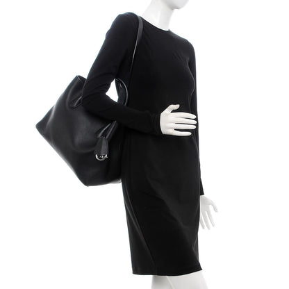 Christian Dior Supple Grained Calfskin Large Open Bar Tote Black 3 of 7