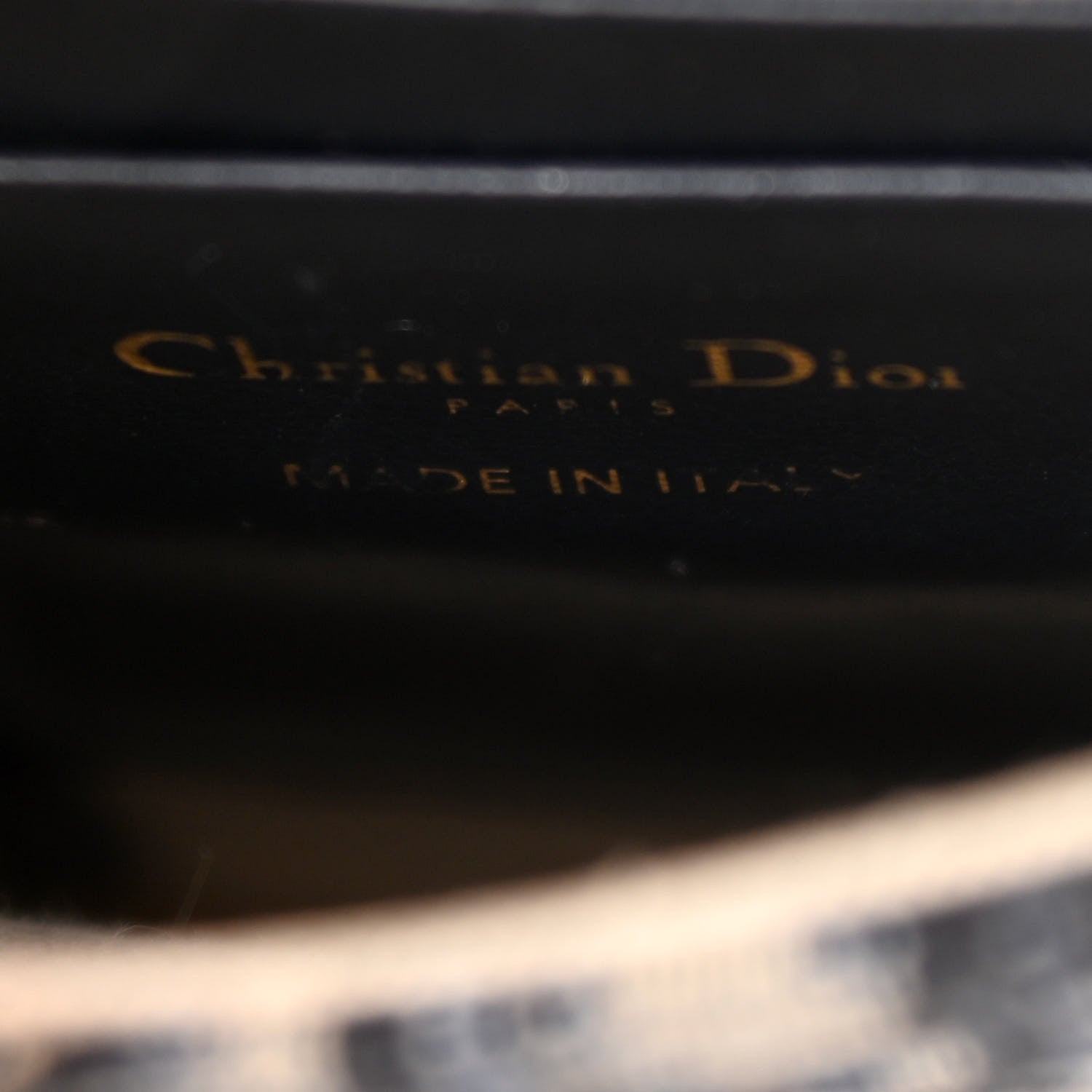 Christian Dior Oblique Saddle Chain Clutch Blue 6 of 9