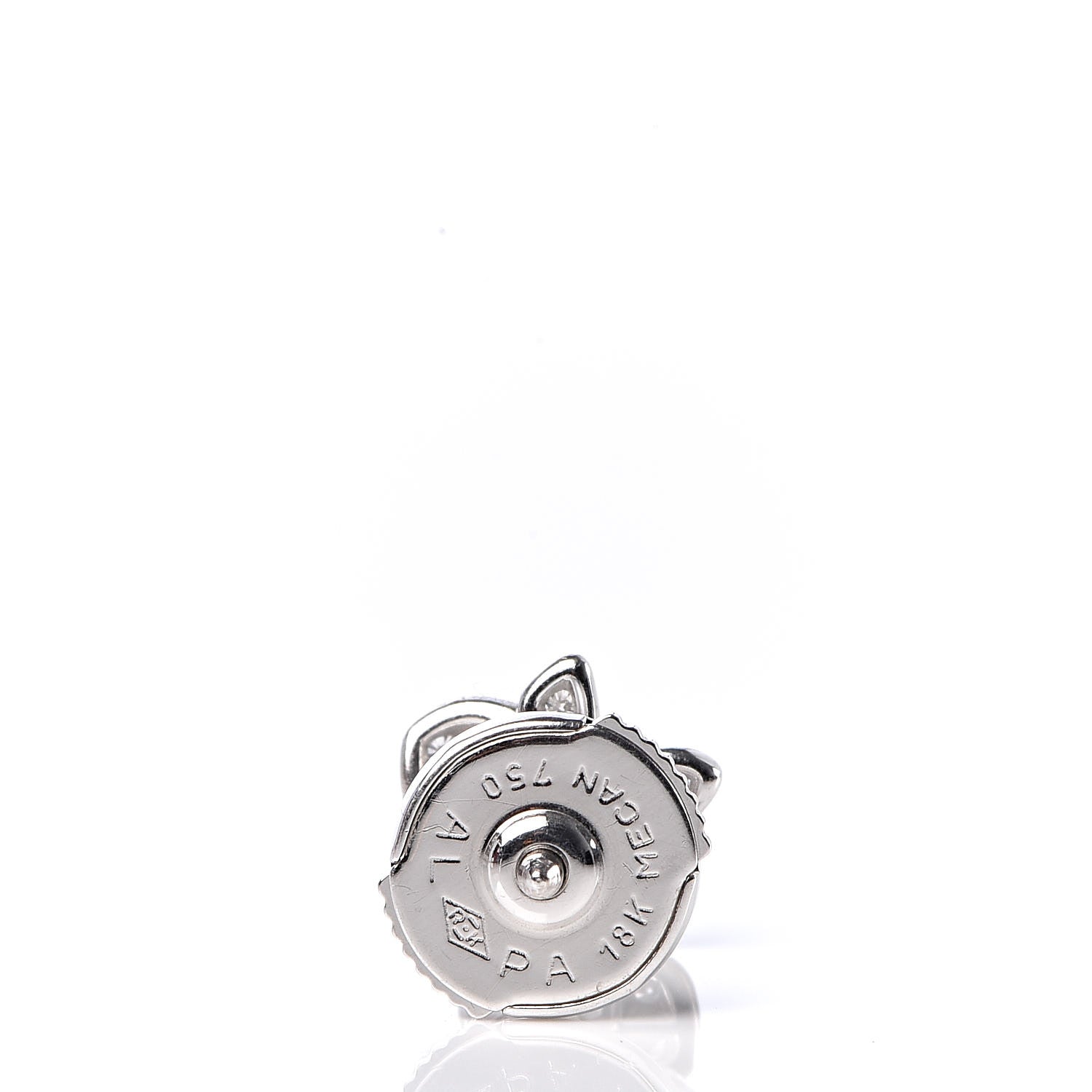 Cartier 18K White Gold Diamond Caresse D'Orchidees Par Earrings 4 of 5
