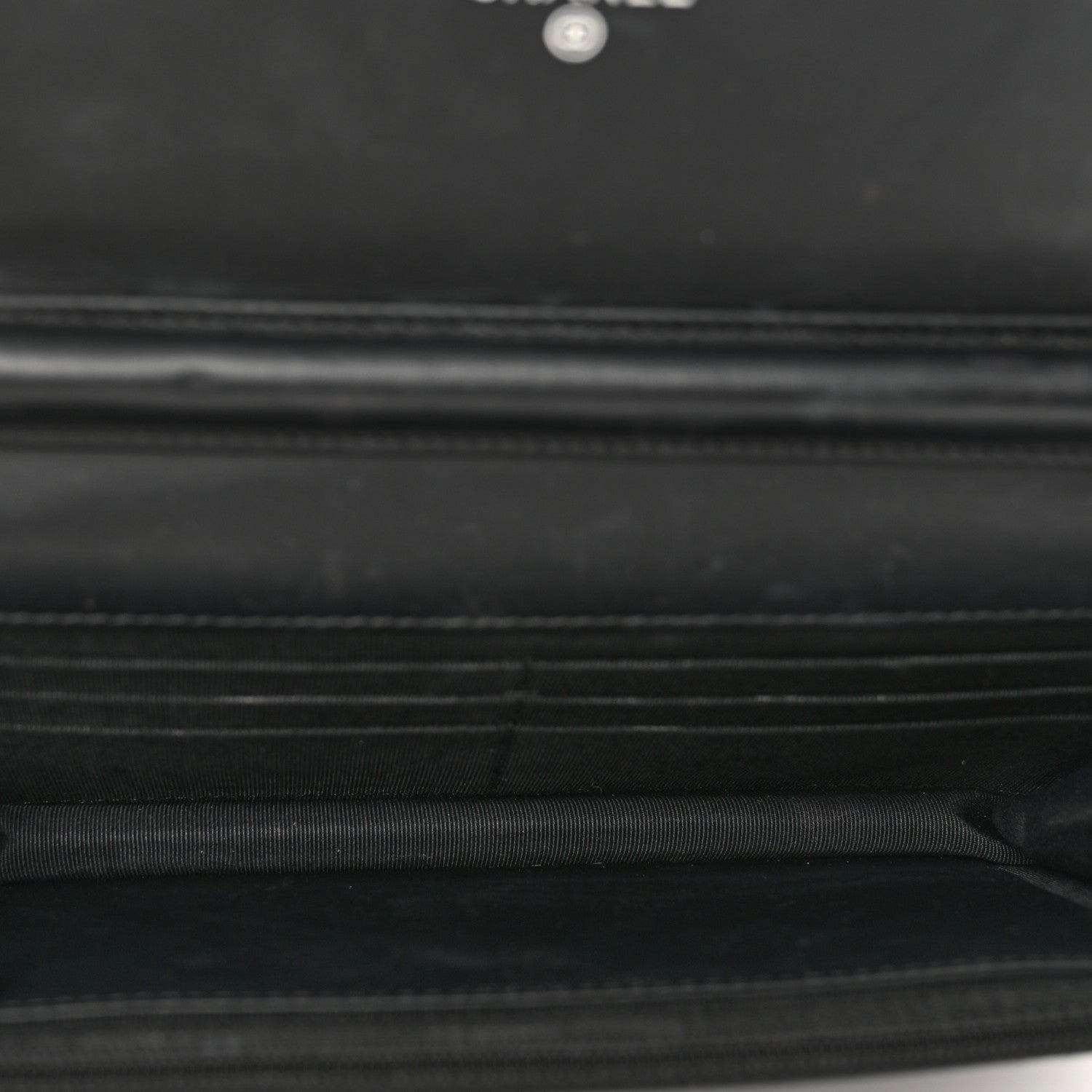 Chanel Patent Quilted Wallet On Chain WOC Black 4 of 9