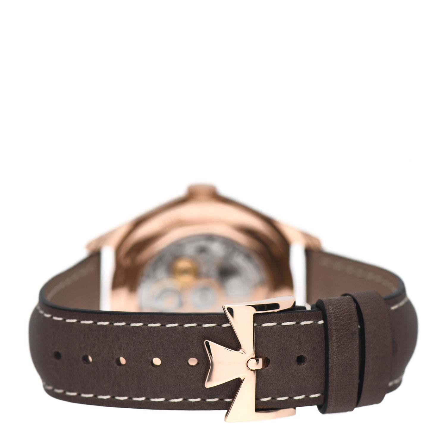 Vacheron Constantin 18K Pink Gold Calfskin 40mm Fiftysix Automatic Watch Brown 4000E/000R-B065 3 of 5