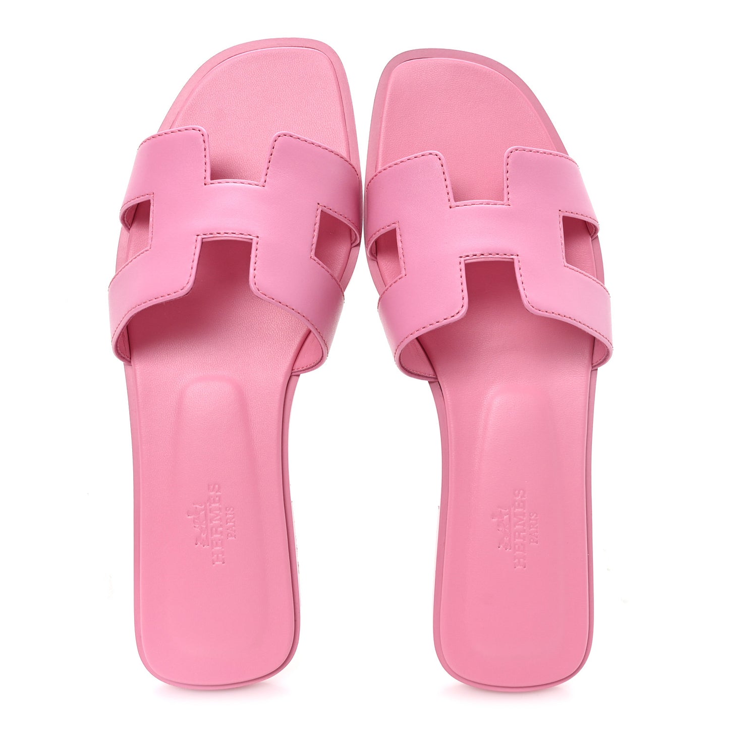 Box Calfskin Oran Sandals 37.5 Rose Petale