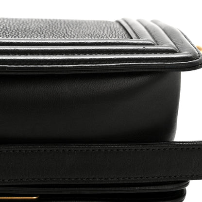 Chanel Galuchat Stingray Small Boy Flap Black 13 of 14
