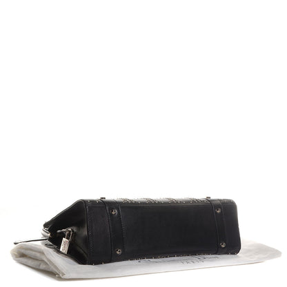 Christian Dior Lambskin Cannage Studded East West Lady Dior Black 4 of 8