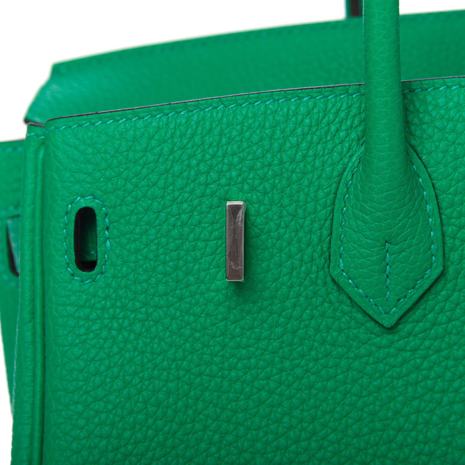 Hermes Togo Verso Birkin 25 Menthe Vert Bosphore 25 of 35