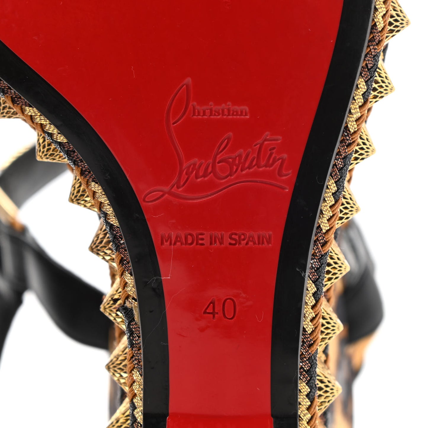 Nappa Silk Leopard Pira Ryad 110 Wedge Sandals 40 Black Marron