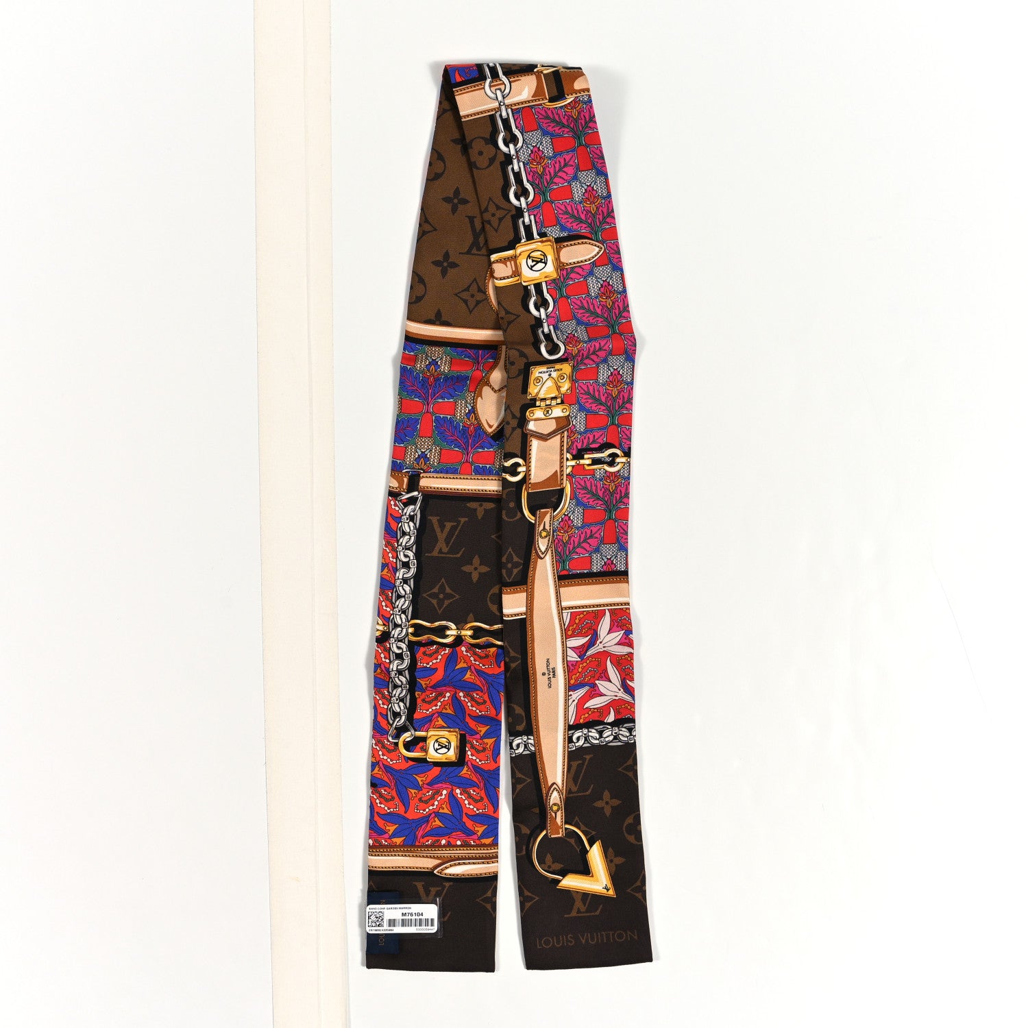 Louis Vuitton Silk Monogram Confidential Garden Bandeau Brown 2 of 4