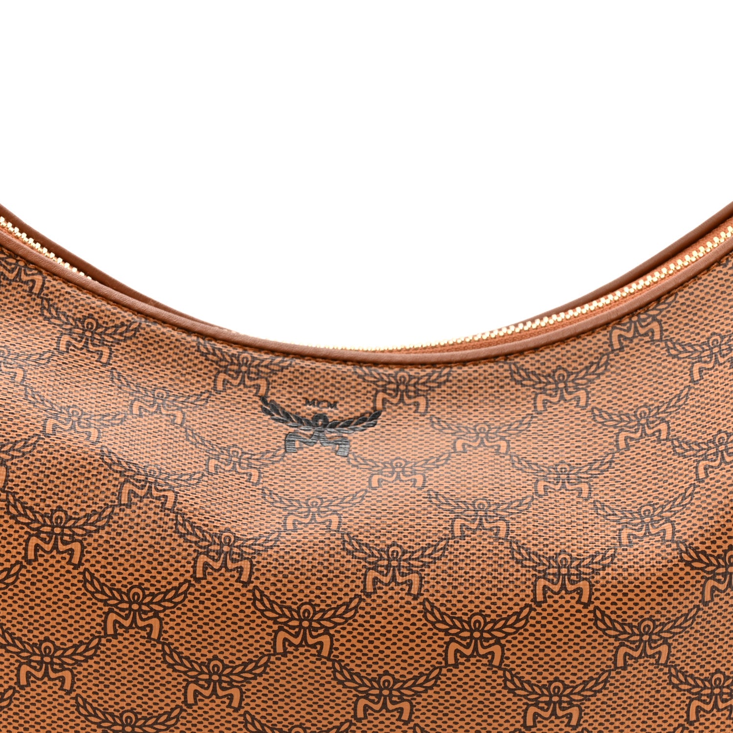 MCM Lauretos Nappa Medium Himmel Hobo Cognac 7 of 11