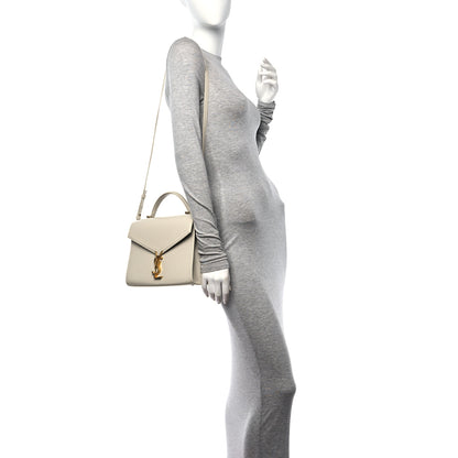 Saint Laurent Smooth Calfskin Medium Classic Monogram Cassandra Top Handle Crema Soft 2 of 10