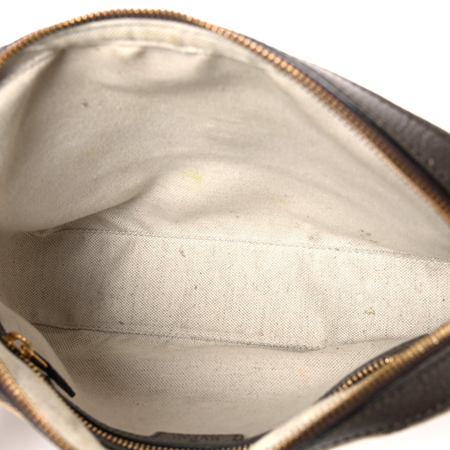 Monogram Jumbo GG Textured Dollar Calfskin Web Messenger Shoulder Bag Camel Ebony New Acero