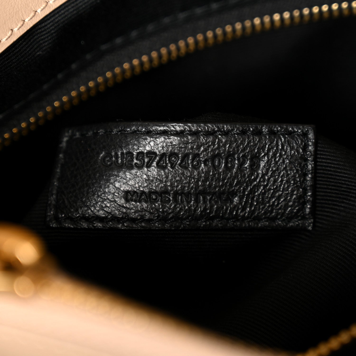 Saint Laurent Calfskin Y Quilted Monogram Medium Loulou Chain Satchel Dark Beige 7 of 11