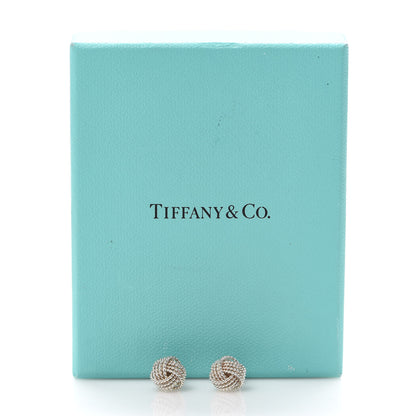Tiffany Sterling Silver Twist Knot Earrings 5 of 5
