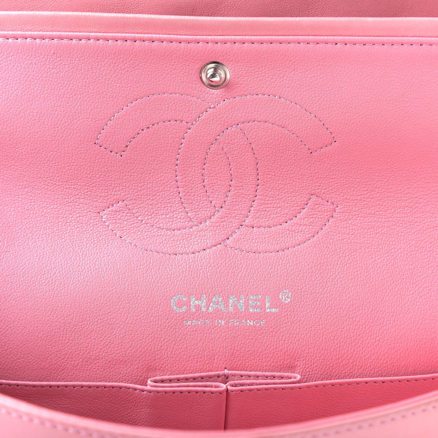 Chanel Lambskin Quilted Medium Double Flap Light Pink 6 of 10
