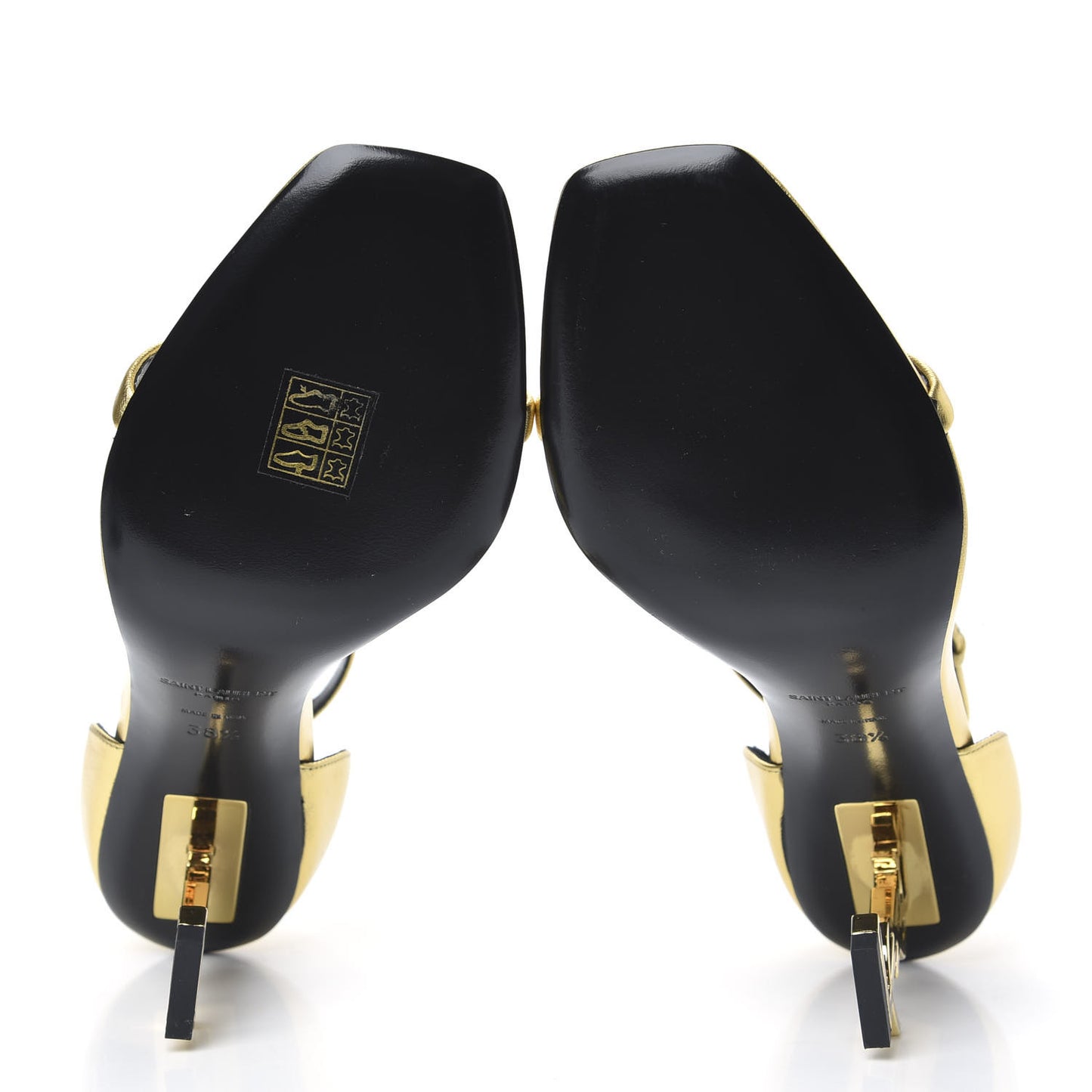 Calfskin Opyum Sandals 38.5 Oro