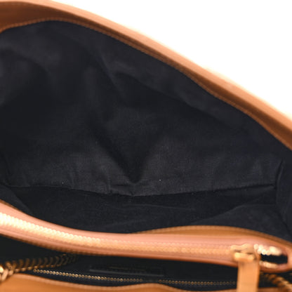 Saint Laurent Calfskin Y Quilted Monogram Medium Loulou Chain Satchel Dark Natural 5 of 13